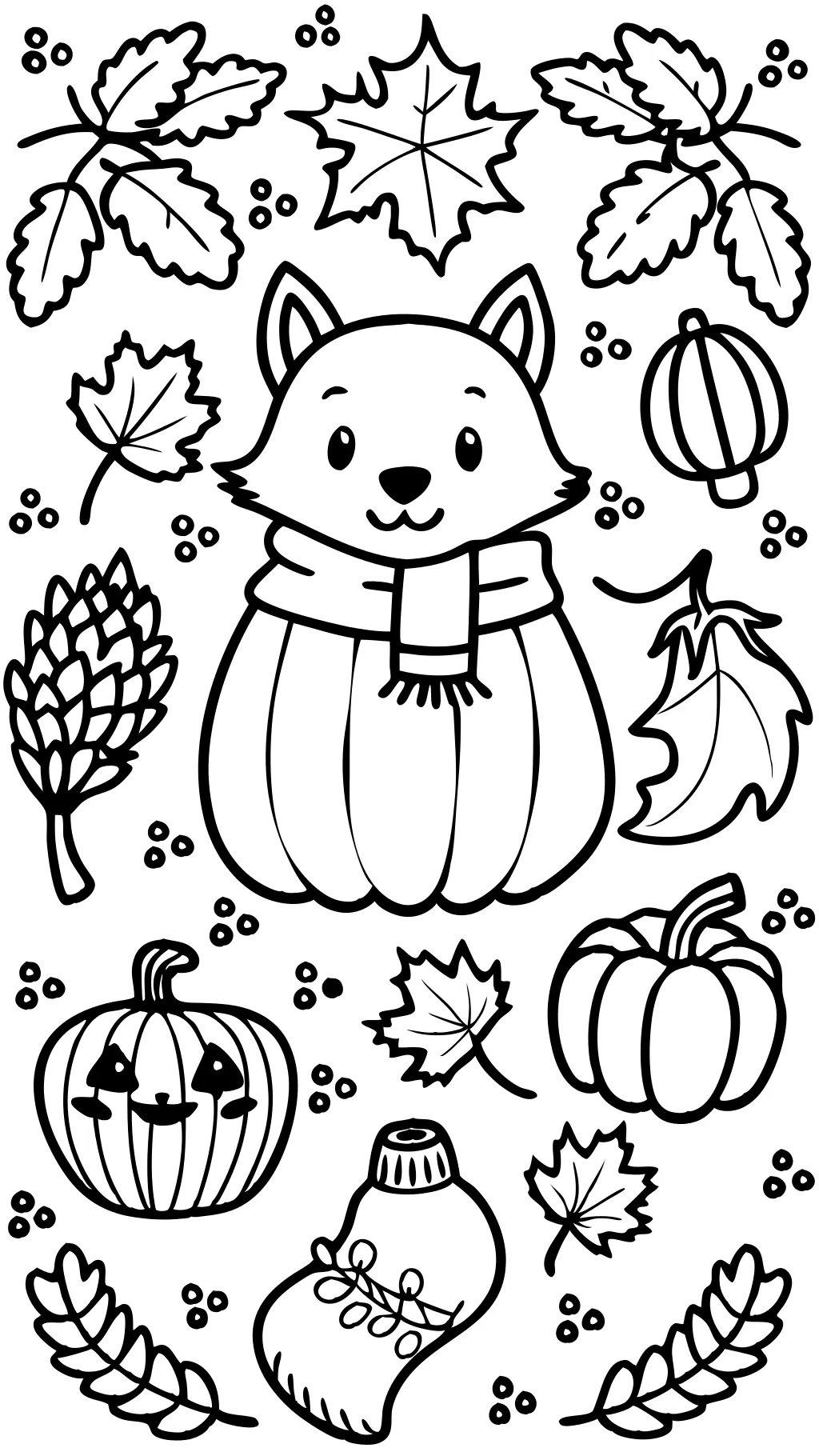 fall adult coloring pages printable